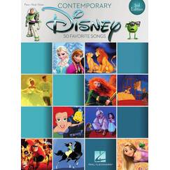 Contemporary Disney 3rd Edition Songbook für Klavier Gesang Gitarre | Disney Sheet Music Sammlung für Anfänger und Fortgeschrittene | Piano Vocal Guitar Notenbuch mit 50 beliebten Liedern