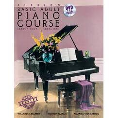 Alfred's Basic Adult Piano Course Lesson Book, Level One [With DVD]: Level 1 (Alfred's Basic Adult Piano Course, 1, Band 1)