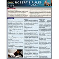 Robert's Rules of Order: QuickStudy Laminated Reference Guide