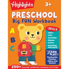 Preschool Big Fun Workbook: 256-Page Preschool Learning and Activity Workbook Full of Preschool Math, Writing Practice, Shapes Practice, Puzzles and More (Highlights Big Fun Activity Workbooks)