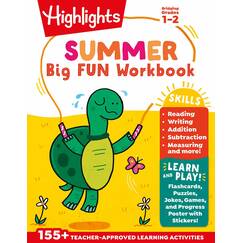 Summer Big Fun Workbook Bridging Grades 1 & 2: Summer Before Second Grade Prep Workbook for Spelling, Reading Comprehension, Language Arts and More (Highlights Summer Learning)