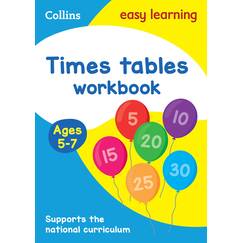 Times Tables Workbook Ages 5-7: Ideal for home learning (Collins Easy Learning KS1)