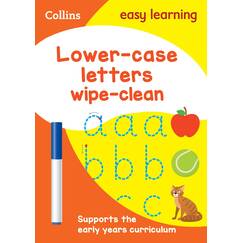 Lower Case Letters Age 3-5 Wipe Clean Activity Book: The ideal home learning resource packed with letter writing practice and early childhood education activities (Collins Easy Learning Preschool)