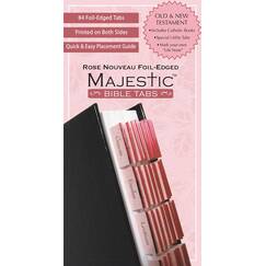 Majestic Rose Nouveau Foil-Edged Bible Tabs (Majestic(tm) Bible)