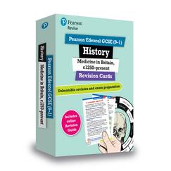 Revise Edexcel GCSE (9-1) History: Medicine in Britain Revision Cards: with free online Revision Guide and Workbook (Pearson Revise)