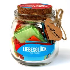 NATOVI® Liebesglück Pärchen Challenge - 52 Lose für glückliche Paarzeit – Partner Geschenk für Liebe, Nähe und Verständnis – Paar Geschenk zum Valentinstag