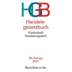 Handelsgesetzbuch: mit Einführungsgesetz, Publizitätsgesetz und Handelsregisterordnung (Beck-Texte im dtv)