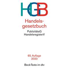 Handelsgesetzbuch HGB: mit Einführungsgesetz, Publizitätsgesetz und Handelsregisterordnung (Beck-Texte im dtv)