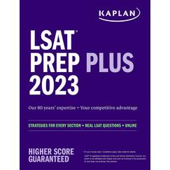 LSAT Prep Plus 2023: Strategies for Every Section + Real LSAT Questions + Online (Kaplan Test Prep)