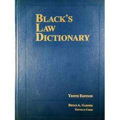 Black's Law Dictionary 10th Edition, Hardcover (BLACK'S LAW DICTIONARY (STANDARD EDITION))