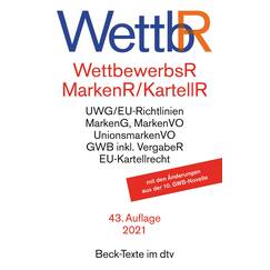 Wettbewerbsrecht, Markenrecht und Kartellrecht: Gesetz gegen den unlauteren Wettbewerb, Preisangabenverordnung, Markengesetz, Markenverordnung, ... 15. März 2021 (Beck-Texte im dtv)