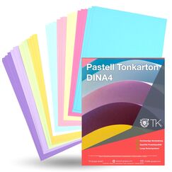 100x Blatt - Pastellpapier 250 g/m² - mit 10x verschiedene Mint Farben - Papier zum Basteln & gestalten - Bastelpapier & Tonkarton & Buntpapier für Karten-Bastelsets