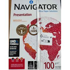 Igepa Navigator Presentation Kopierpapier A4 100g weiß sehr hohe Weiße, 5x500 Blatt (2500 Blatt)