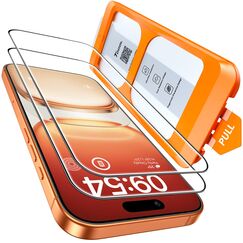 TOCOL für iPhone 16 Pro Max für Panzerglas 6,9 Zoll, Full Screen Automatische Installation 9H Stoßfest Anti-Fingerabdruck Blasenfrei Folie für iPhone 16 Pro Max, Kompatibel mit Hülle, 2 Stück