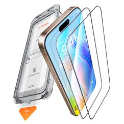 TORRAS für iPhone 16 Pro für Panzerglas [TOP Bruchsicherheit] Schutzfolie für iPhone 16 Pro Folie 9H Tempered Glas Full Screen [Einfache Installation] Anti-Fingerabdruck, 2 Stück