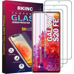 RKINC 3 Stück, Panzerglas Schutz Glas für Samsung Galaxy S20 FE / S20 FE 5G, Panzer HD Displayschutzfolie, 0,33 mm kratzfest, splitterfrei, blasenfrei, lebenslangeGarantie