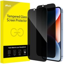 JETech Sichtschutz für iPhone 17e (2026) / iPhone 16e / iPhone 14, Anti-Spy Panzer Schutz Glas Folie Schutzfolie, Kante zu Kante Hat Keinen Einfluss auf die Hülle, 6,1 Zoll Display, 2 Stück