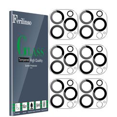 Ferilinso [6 Stück] Kamera Schutz für iPhone 14 Pro Max/iPhone 15 Pro Max Ultra/iPhone 14 Pro/iPhone 15 Pro Panzerglas Kameraschutz Zubehör Camera Glass Protector Kratzfest Handyhülle Friendly
