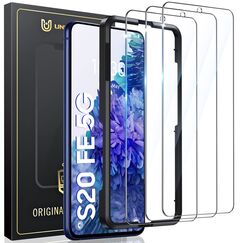 UniqueMe Schutzfolie für Samsung Galaxy S20 FE Panzer Schutz Glas, 3 Stück für Samsung Galaxy S20 FE Schutzglas, 9H Härte, HD-Klar, Anti-Kratzer