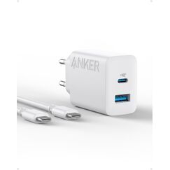 Anker 20W USB C Ladegerät, iPad Netzteil, USB-Schnellladenetzteil, iPad Ladegerät, Kompatibel mit iPhone 17/16/15 Series (mit 150cm USB-C Kabel)