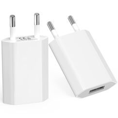 USB-Netzstecker, (2 Pack) Ladegerät für iphone, Samsung Xiaomi Sony LG Smartphones, iWatch, Kameras, Tablets, MP3 usw., Universal 5V1A USB-Netzadapter