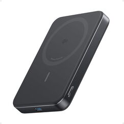 Anker MagGo Powerbank, Ultra-schlankes 10.000mAh magnetisches Akkupack, Qi2-zertifiziert, portabel, 15W Ultra-schnelles MagSafe-kompatibles Ladegerät, ergonomisches Design, nur für iPhone 17/16/15/14