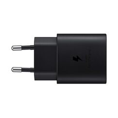 Samsung USB-C-Ladegerät, 25 W, ultraschnell, Adapter USB C auf USB, Schnellladegerät, Original-Ladegerät, ohne Kabel, Schwarz