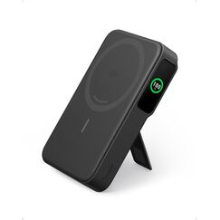 Anker MagGo Powerbank, Qi2-zertifiziertes 15W ultraschnelles MagSafe-kompatibles mobiles Ladegerät, 10.000mAh Akku mit smartem Display & klappbarem Ständer, für iPhone 17/16/15/14, Inkl. USB-C Kabel