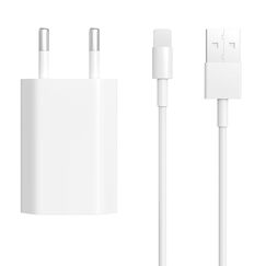 Ladekabel Kompatibel mit Phone 11, 8, 7, 6, 10, SE, XR, X, XS, XS Max, 8 Plus, 7 Plus, 6S, Ladegerät USB Netzteil 5W mit Kabel
