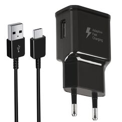 Ladegerät mit Ladekabel Kompatibel mit Samsung Galaxy S8, S8 Plus, S9, S9 Plus, S10, S10 Plus, S10e 5G, A50, A51, A40, A30, A20, A20e, Z Flip3, Z Fold2 5G, Ersatz-Original Schnellladegerät Schwarz