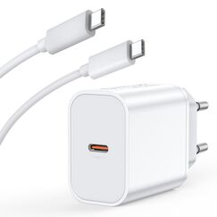 USB C Ladegerät, 45W Schnellladegerät Ladekabel for iPhone 17 16 15/17 16 15 Pro/17 16 15 Pro Max/17 Air/16 15 Plus/iPad Pro/Mini/Air, Samsung, Stecker Netzteil Adapter Charger Steckdose mit 2M Kabel