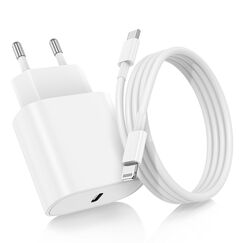 USB C Ladegerät, [MFi Certified]20W USB C auf Lightning Kabel mit 2M Schnellladekabel,Type C Netzteil Stecker Power Adapter Original mit Ladekabel für Apple iPhone 14 Pro Max/13 Mini/12/11/XR/XS/8Plus