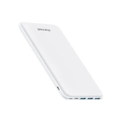 Charmast Power Bank, Ultra Slim Powerbank 26800mAh mit 4 Ausgängen & 3 Eingänge, USB C In & Out Externe Handyakkus Kompatibel mit iPhone 17/16/15/14/13/12 Pro Max Plus iPad Samsung Tablet (Weiß)
