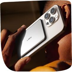 LISEN Metall Powerbank Magsafe Slim für iPhone 16 Pro Apple Magnetische Power Bank Klein, Silvester Discount 5000mAh Mag Safe+ Akkuhülle & 18W PD USB-C Reise Gadget Zubehör für iPhone 17 15 Pro Max 13
