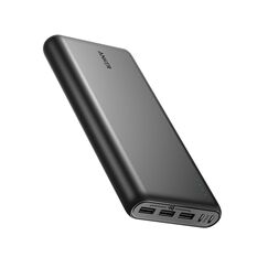 Anker 337 Powerbank (PowerCore 26K) 26800mAh Power Bank Externer Akku mit Dual Input Ladeport, Schnell Wiederaufladbar, 3 USB Ports für iPhone 16/15/14/XR/XS/X / 8/7, iPad, Samsung Galaxy, und mehr