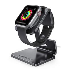 Lamicall Ladestation für Apple Watch, Charging Dock Station - Halterung Ständer für Apple Watch Series 11,10, 9, 8, SE3, Ultra 3, iWatch Series 7/6/5, 49mm / 46mm / 44mm / 42mm / 40mm / 38mm - Schwarz