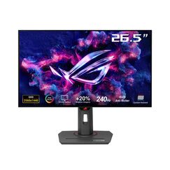 ASUS ROG Strix OLED XG27AQDMG 27“ Gaming-Monitor (26,5“ anzeigbar) 1440p Glossy WOLED-Panel, 240 Hz, maßgeschn. Kühlkörper, gleichm. Helligkeit, G-SYNC-kompatibel, 99% DCI-P3 und DisplayWidget Center