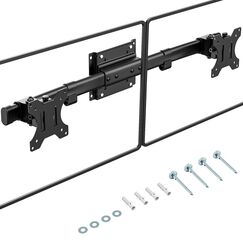 Dual Monitorhalterung Adapter für Monitor 13-27 Zoll, Dual Monitor Adapter für Monitor Halterung Arme für Computermonitore, Max. 10kg, VESA 75x75/100x100mm