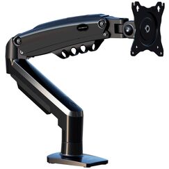 Invision Monitor Halterung für 19-32 Zoll Bildschirme - VESA 75 & 100 mm - Schreibtischklemme Ständer - Höhenverstellbar Neigungen Schwenken Dreht - Erhöhte Tragfähigkeit von 2-9 kg - MX200 Einzelarm