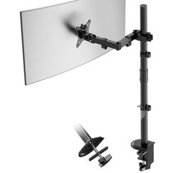 PUTORSEN 80cm Hoch Monitor Halterung 1 Monitor, für 13-35 Zoll Bildschirm, Voll einstellbar bildschirmhalterung, Monitor Arm, 9kg pro Arm, VESA 75x75/100x100mm