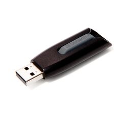 VERBATIM Store 'n' Go V3 USB-Stick I USB-3.2 Gen1 I 64 GB I Speicherstick mit Schiebemechanismus I USB-3 mit SuperSpeed-Schnittstelle I externer Speicher für Laptop Notebook & Co I schwarz