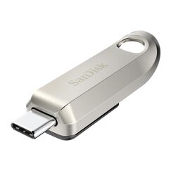 SanDisk Ultra Luxe USB-Type-C-Laufwerk 256 GB (USB-Type-C-Flash-Laufwerk, USB-3.2-Gen-1, Metalldesign, 400 MB/s Lesen, Schlüsselbundöse) Silber