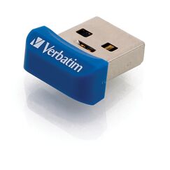 Verbatim Store 'n' Stay NANO USB 3.0-Stick - 64 GB - USB Stick mit USB 3.0 Schnittstelle, superflaches Design, blau
