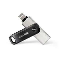 SANDISK iXpand Go Flash-Laufwerk iPhone Speicher 256 GB (iPad kompatibel, automatisches Backup, Schlüsselanhänger-Funktion, USB 3.0, iXpand App)