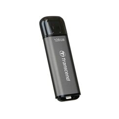 Transcend Jetflash 920 128GB High-End USB Stick, Space Grau |SSD-Performance, Bis zu 420MB/s |Hohe Langlebigkeit & Robustes Aluminiumgehause |Ideal für Tesla Dashcam, Sentry Mode & 4K-Videos