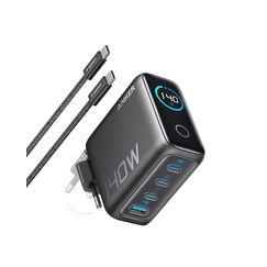 Anker 140W USB C Ladegerät, Laptop Ladegerät, 4-Port Multi-Geräte Schnellladeleistung, Fortschrittliches GaN Netzteil, Touch Control, Kompatibel mit MacBook, iPhone 17/16/15, Samsung, Pixel und mehr