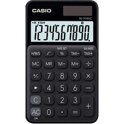 Casio SL-310UC-BK Taschenrechner Schwarz Display