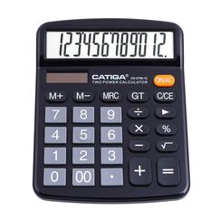 CD-2786 Tischrechner, 12 Ziffern, mit großem LCD-Display und empfindlicher Taste, doppelte Solar- und Batterieleistung, Standardfunktion für Büro, Haus, Schule, CD-2786