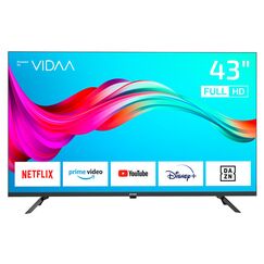DYON Smart 43 VX - 43 Zoll (108 cm) Full-HD Smart TV mit HD Triple Tuner (DVB-C/-S2/-T2), App Store, Prime Video, Netflix, YouTube, DAZN, Disney+, waipu.TV, Hotelmodus
