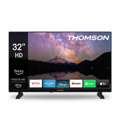 Thomson 32 Zoll (80 cm) HD Smart Fire TV, Alexa-Sprachsteuerung, Triple-Tuner (DVB-T/T2/C/S/S2), Dolby Audio, DTS Virtual:X, HDR10, AirPlay, WLAN, Bluetooth, HDMI, 32HF2S34
